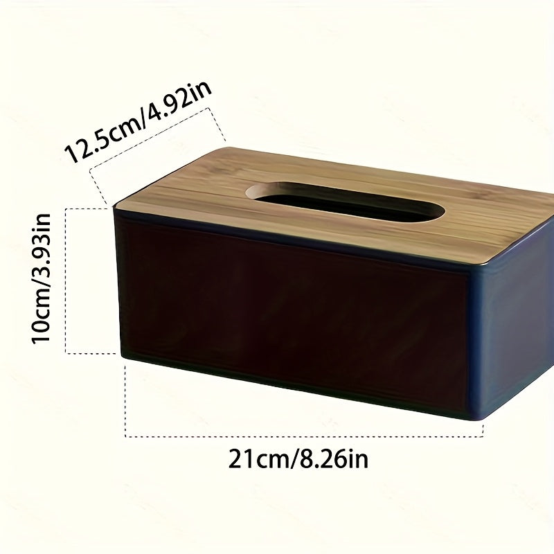 Large Capacity Square Tissue Box Holder - 1pc Plastic Rectangular Tissue Storage for Bathrooms, Living Rooms, Bedroom Countertops, Home Decor Accessories, Halloween, Christmas Decorations