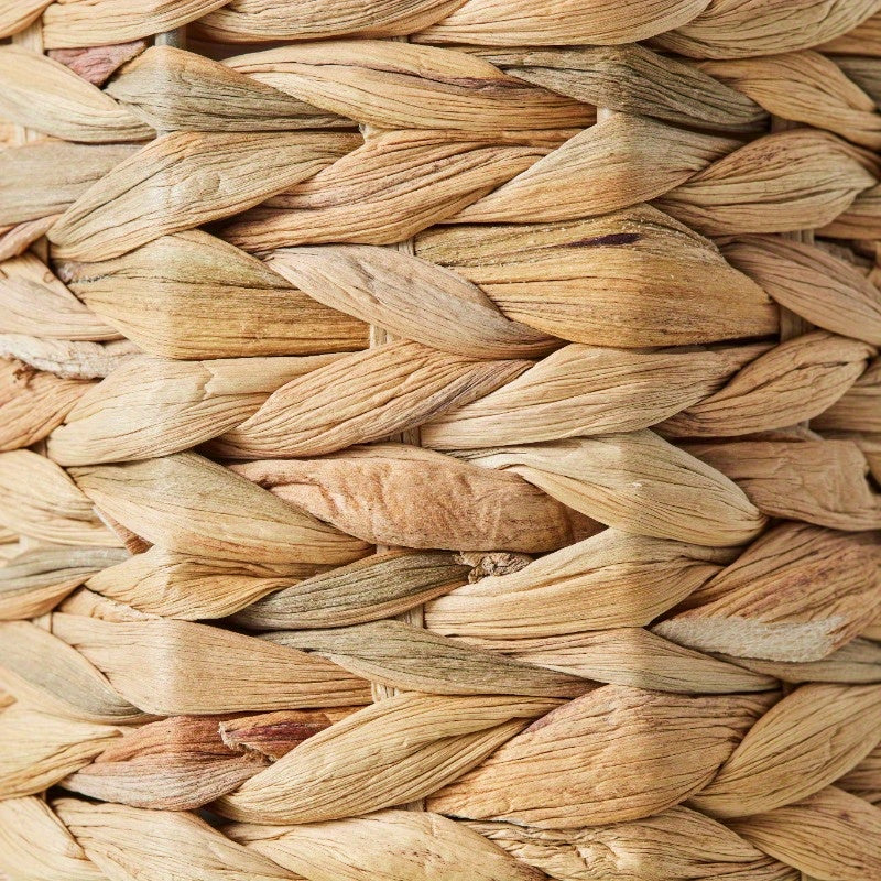 Elegant Beige Woven Tissue Holder with Lid – Natural Hyacinth Design, Round Bathroom Organizer for Toilet Paper, Stylish and Functional Home Decor, Toilet Paper Holder